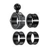 UTV Motorcycle Bicycle Handlebar Mount Adapter Clamp Base with 1" Ball Fit 1.5''/1.65''/1.75''/1.85''/2'' Roll Cage Bar