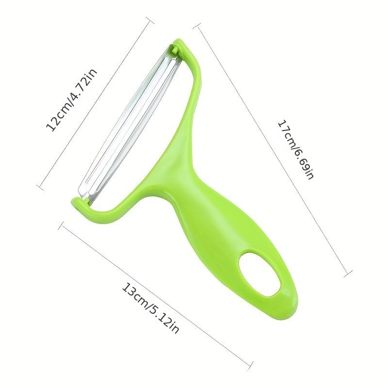 2pcs 3-in-1 Multifunctional Vegetable Peeler Grater Slicer Stainless Steel Wide Mouth Blade ABS Handle Cucumber Carrot Potato