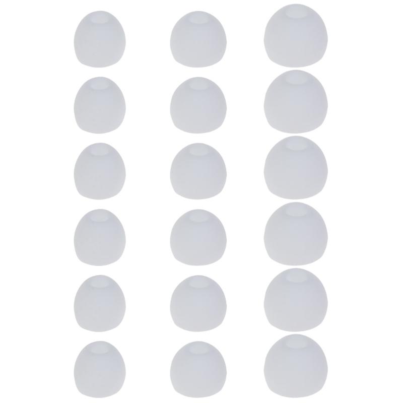 18Pcs Silicone Replacement Earbud Ear Buds Tips for 3.8mm-4.2mm Nozzle Earbuds Earphones,Small Medium Large, S/M/L
