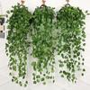 1PC Artificial Plant Outdoor Simulation Plant Wall Hanging Ivy Leaf Home Garden Decoration Silk Leaf Green Plant