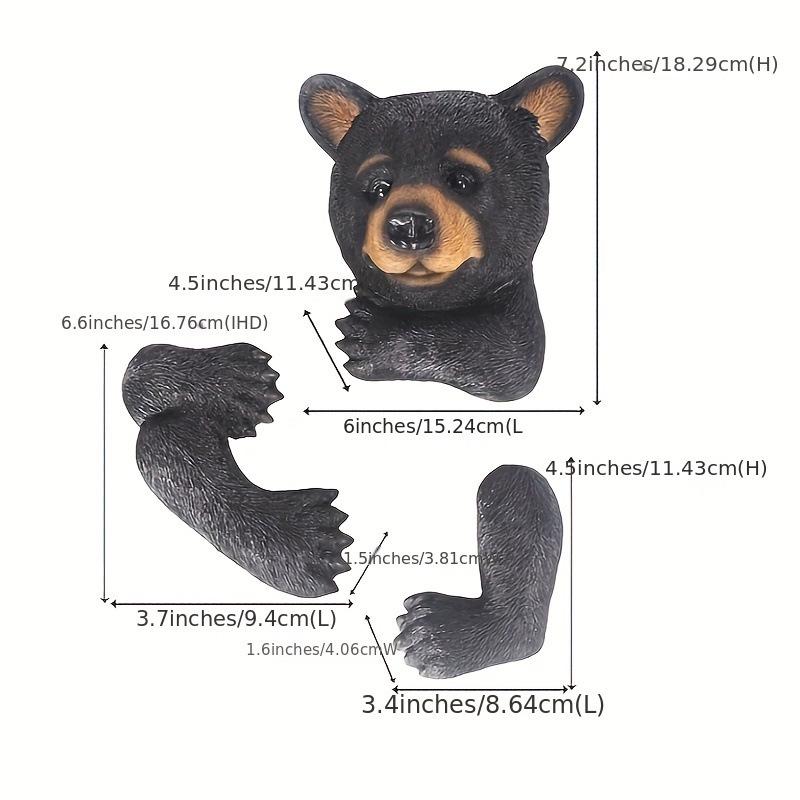 Handmade Resin Black Bear Tree Ornament (2026)