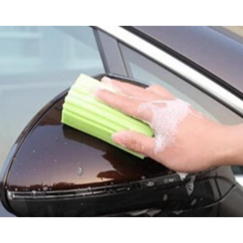 Ultra Absorbent Non-Linting Kitchen Sponge with Textured Surface for Strong Stain Removal and Glass Cleaning, Available In Multiple Colors
