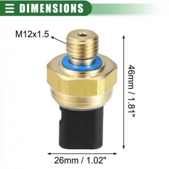 Car Fuel Oil Pressure Sensor For BMW Metal No.7592532/12617592532 Gold Tone