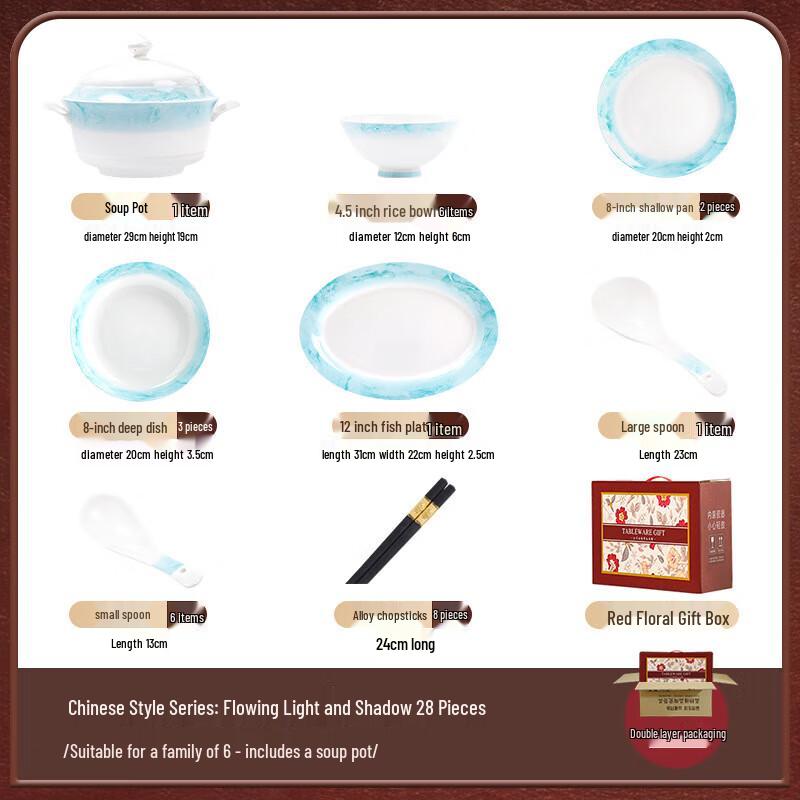 Morland Gradient Ceramic Dinnerware Set