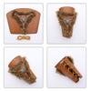 Medieval Wristband Men Cosplay Furred Arm Guard Gauntlet Bracer for Men Cosplay PU Arm Guard for Photoshoots and Stage