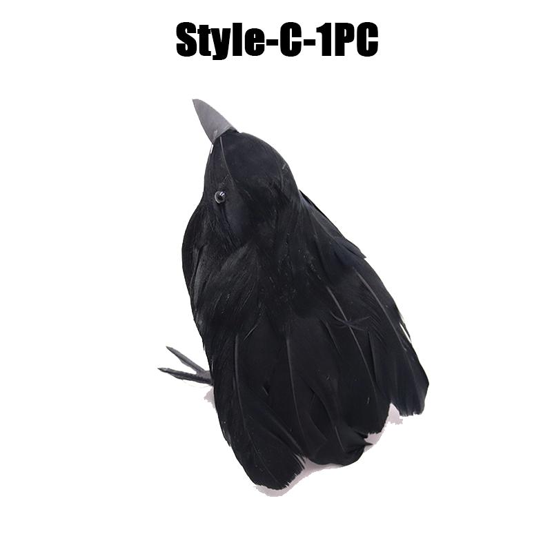 Simulation Black Crow Halloween Black Crow Props Simulation Fake Bird Ghost Festival Halloween Decorat  2025newion Scary Toys
