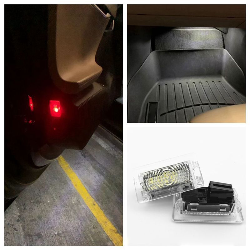 Precise LED Interior Lights Trunk Area Light Foot Area Floor Light Side Door Courtesy Light For Tesla Model S Model X Model 3 Pa