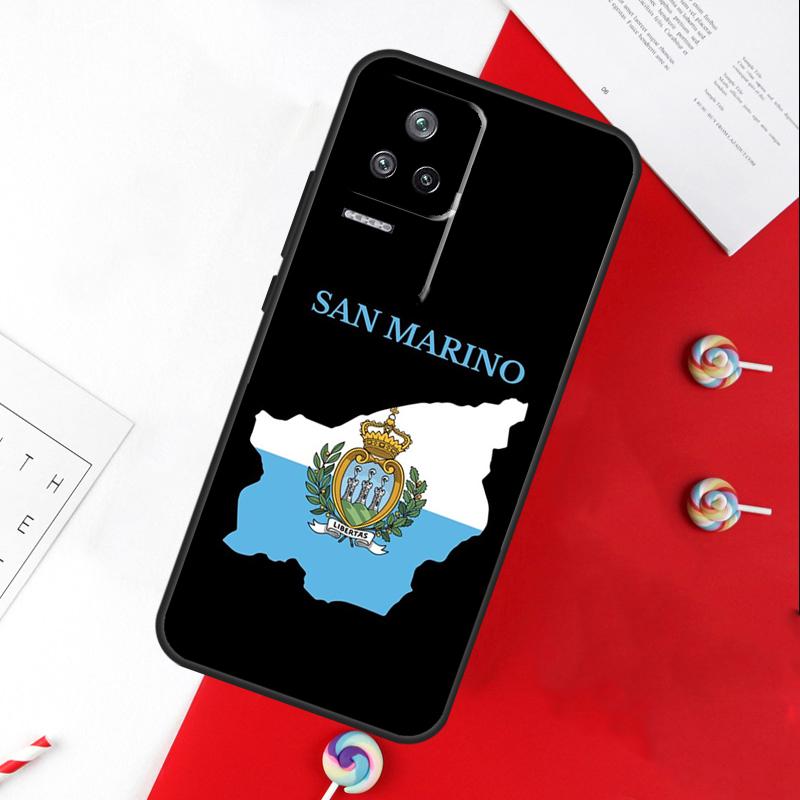 San Marino Flag Cover For Xiaomi 13T 11T 12T 14T Pro 13 14 15 Ultra POCO X7 Pro X3 X5 X6 F5 F6 M6 Pro Case