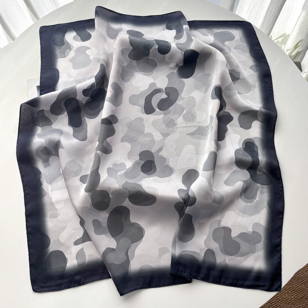 Luxury Color Square Scarf For Women Imitation Silk Scarves Bandanas Fashion Hijab Neckerchief For Beach Elegant Shawl Wraps