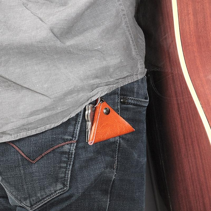 Comfortable Guitar Pick Storage Box Triangular Guitar Pick Bag Protective Pick Holder Case Shockproof Guitar Pick Pouch