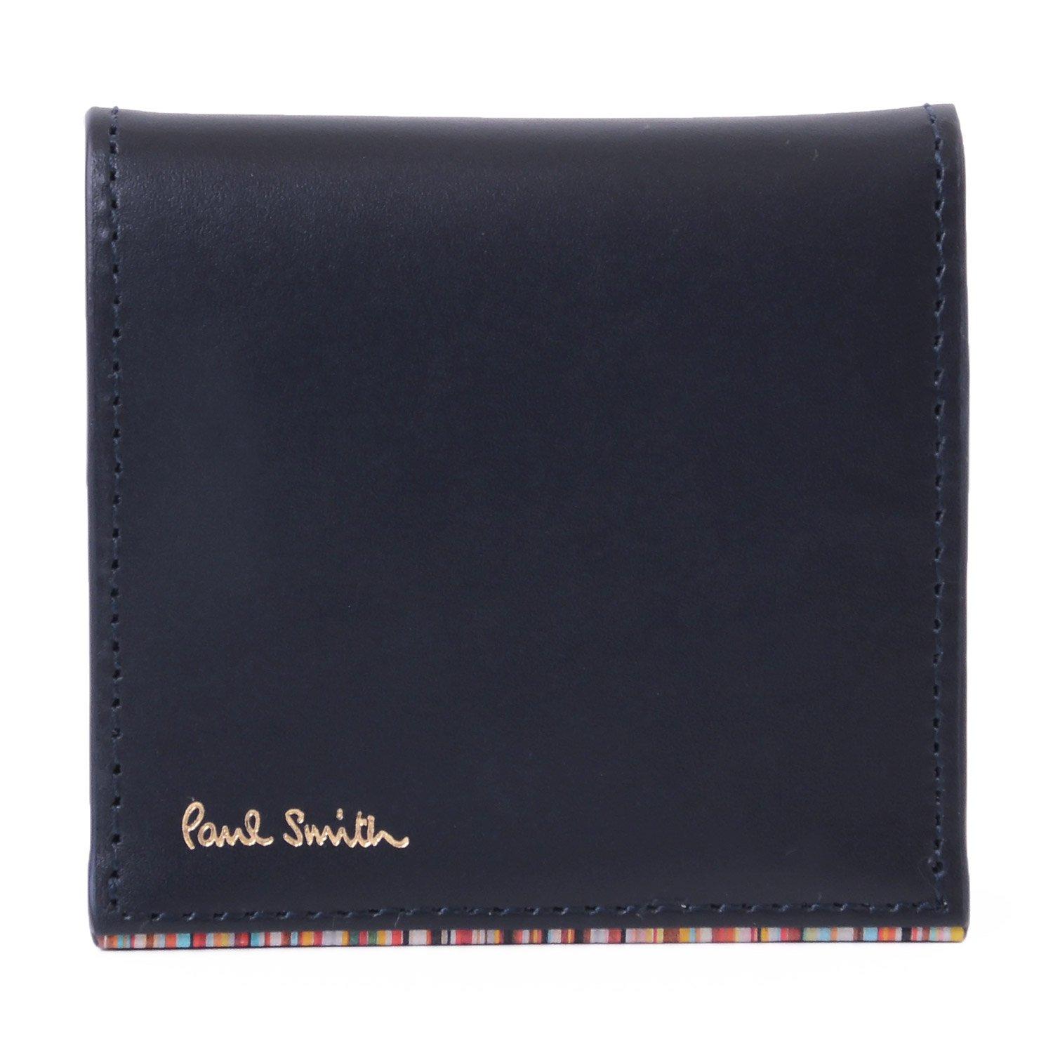 

PaulSmith Stripe Point 2 кожаный чехол для монет из натуральной кожи кошелек для монет [Paul Smith] (военно-морской флот) тёмно-синий