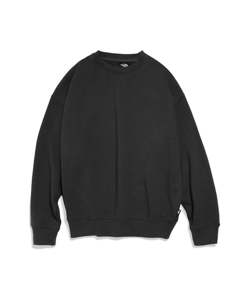 Peullukeu Light Dayoff Oversized Sweatshirt Black Fmt901