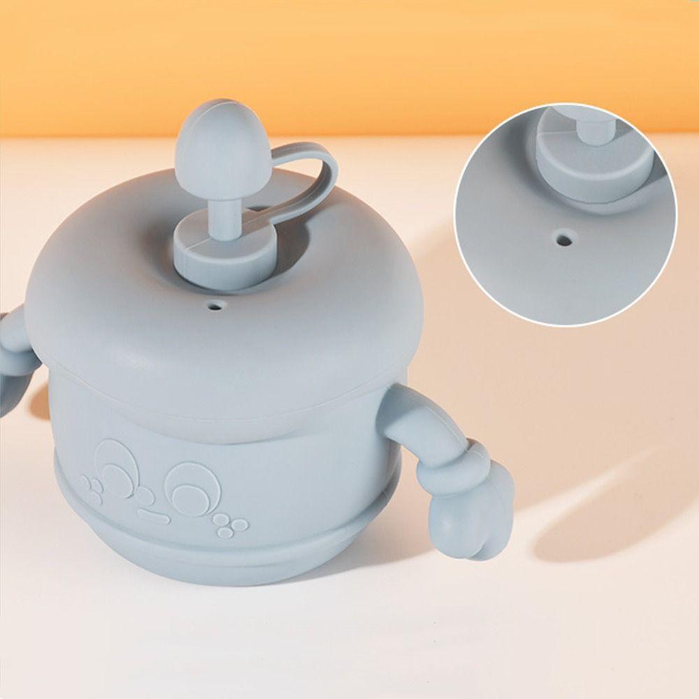 Soft Silicone Baby Training Cup Creative Drinking Cups with Straws Liquid Feed