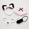 Cat Tail Cotton Doll's Clothes Bow Skirt Plush Doll Clothes 10cm Cotton Doll Clothes  Stuffed Toy