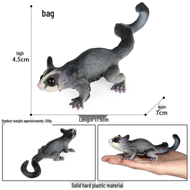 Simulation Animal Model Toys - Mouse, Marmot, Flying Squirrel, Naked Mole Rat, Squirrel, Weasel, Golden Hamster Ornaments