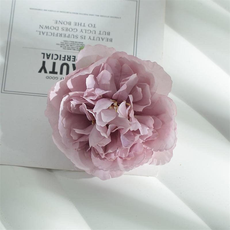 10cm Peony Silk Artificial Flower Heads for DIY Hair Accessories & Handmade Jewelry