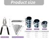 3 In 1 Universal Piston Rings Compressor Kit Including Adjustable Piston Installation Tool For Various Engines