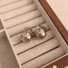 Simple Metal Round Beads, Ear Hook Earrings, Dongdaemun Fashion Design, Ear Buckle Earrings, Cold Wind Earrings, Women