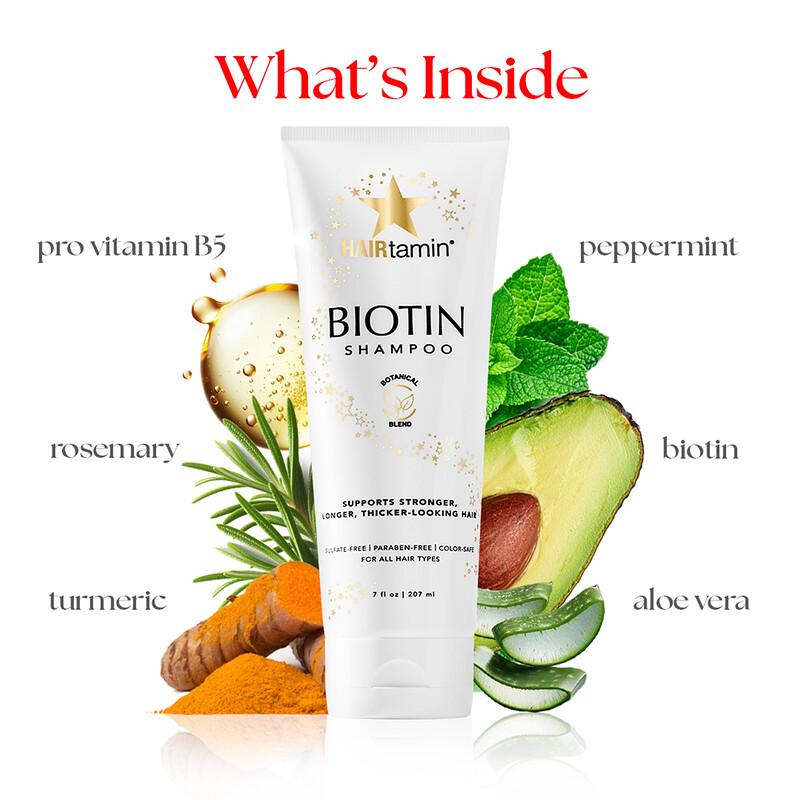 Biotin Shampoo, Botanical Blend, 7 Fl Oz (207 Ml)