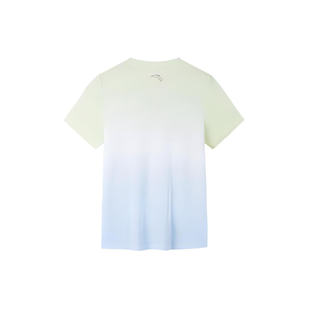 Anta Fulltrykk Rund Hals Genser Sport Kortermet T-skjorte Dame Topper Vann-Sky-Blå 162425102-4