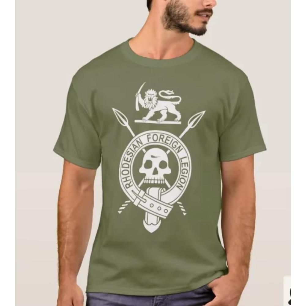 Rhodesisk Fremmedlegion Lett Infanteri RLI Veteran T-skjorte Ny 100% Bomull Rund hals Kortermet Casual Herre T-skjorte Størrelse S-3XL