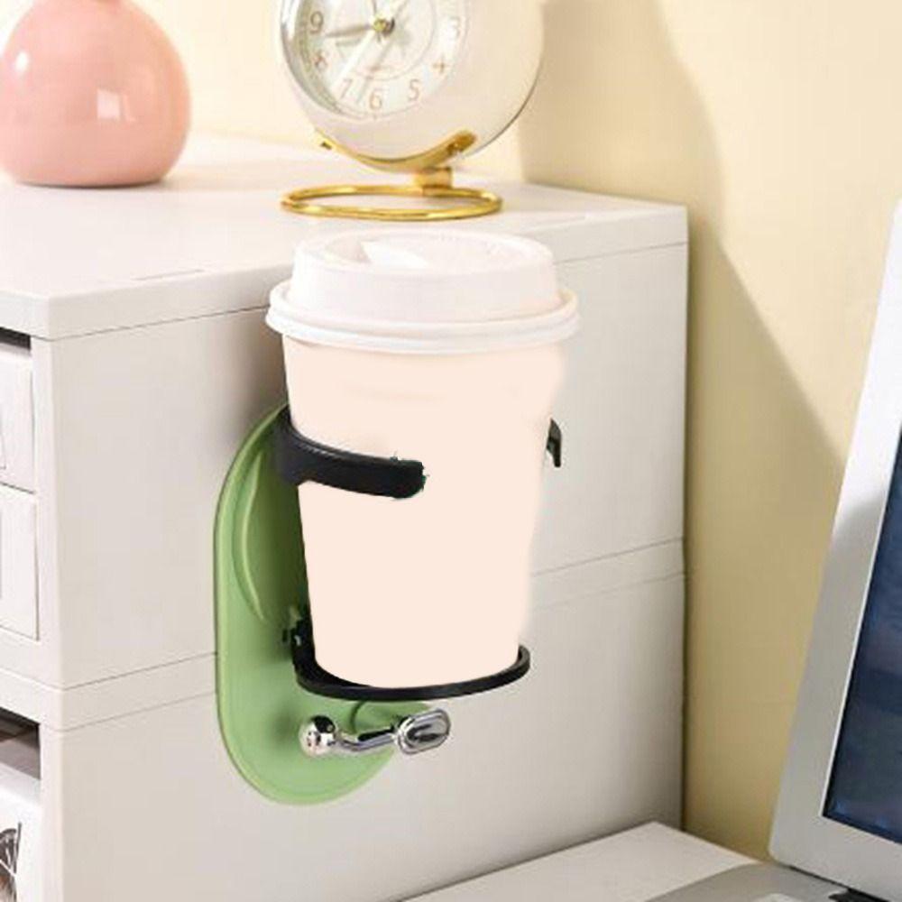 No Punching Folding Cup Holder Wall Mounted Drink Holder Multi-functional Cup Storage Rack  Bedroom