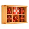 Kongming & Luban Wooden Puzzle Set for Kids – Brain-Teasing Magic Cubes for Intellectual Development