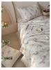 Summer Retro Cotton Linen Lace Design Thin Quilt - Machine Washable Air Conditioning Blanket