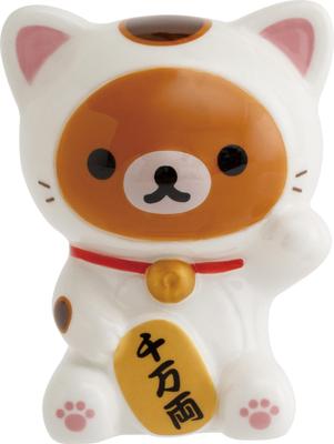 Rilakkuma New Mini Maneki Neko Kuma TK24401 H60 X W50 X D40mm San-X "Rilakkuma Year"