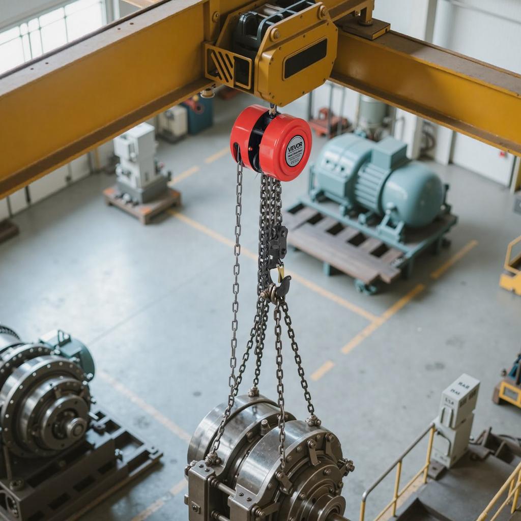 VEVOR Hand Chain Hoist, 2 Ton Capacity, Manual Chain Block with Upgrade G70 Galvanized Chain, 3 M Lifting Height