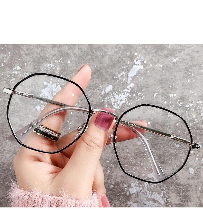 Women Anti Blue Light Oversized Computer Cat Eye Female Big Size Eyeglasses Alloy Frame Near-Sight Reading Glasses -1.0 To -6.0