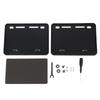 1Pcs Car License Plate Hollow Solid Double-Layer Motorcycle License Plate Frame Carbon Grain Resin License Plate Frame