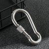 M4~M12 Camping Equipment 304 Stainless Steel Travel Kit Carabiner Safety Hook Lock Ring
