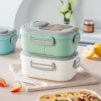 Compact Bento Box Set with Microwaveable Water Cup & Bag - Portable Lunch Box for Office, Kids, & Students