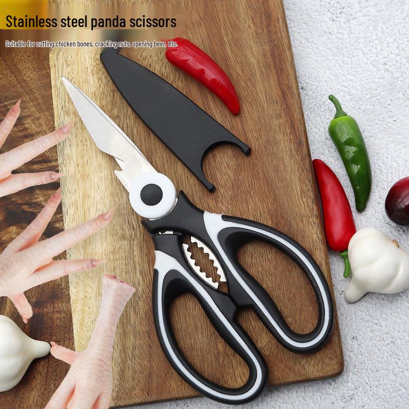 Multifunctional Panda Scissors: Sharp Kitchen Shears for Cutting Meat and Cracking Walnuts