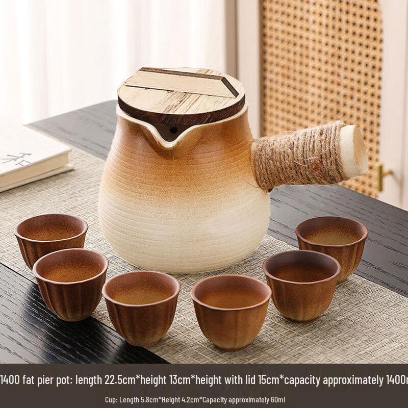 Penguin Tuan Tuan Ceramic Milk Tea Roasting Pot & Tea Set