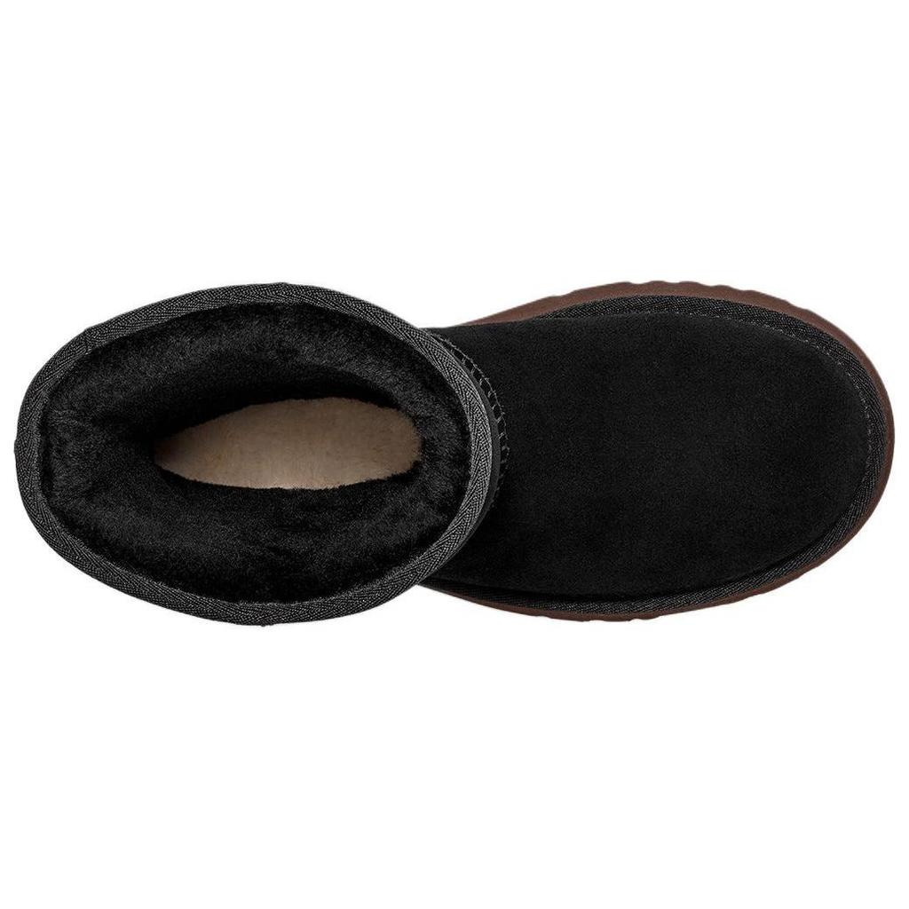 (WMNS) UGG Classic Short New Heights 'Black' Women's 1158310-BLK