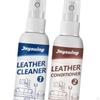 Leather Cleaner & Conditioner Set with Towel Sponge Care for Apparel