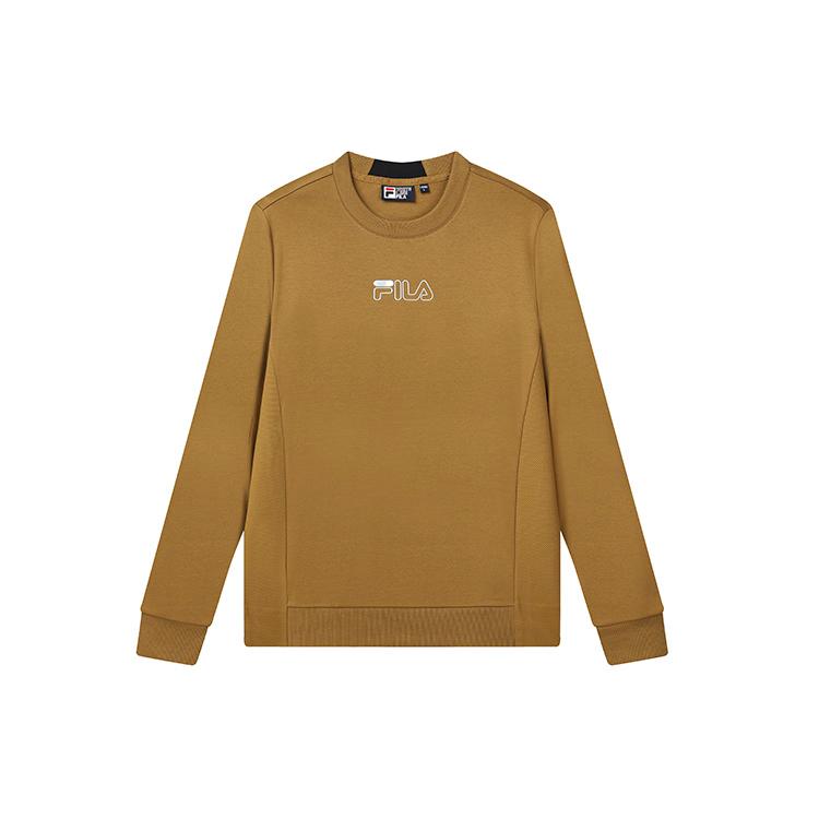 New FILA Sweatshirt Men's Single Wood Umber F11M132253FBN