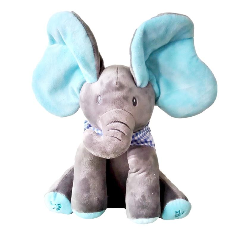 Elephant Plush Toy For Kids Soft And Cuddly Stuffed Animal With Music And Sound