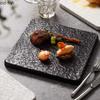 طبق سيراميك بنقشة حجر، طبق ستيك، طبق تقديم، أطباق كيك، طبق حلويات، طبق سوشي، أدوات مائدة مطعم للمطبخ الجزيئي