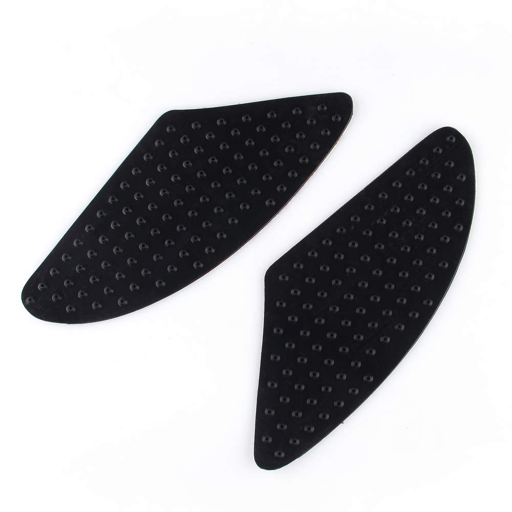 Bruce & Shark Grip Pad Tank Side Pad Protector Left and Right Set for Honda Triumph Kawasaki Yamaha Black