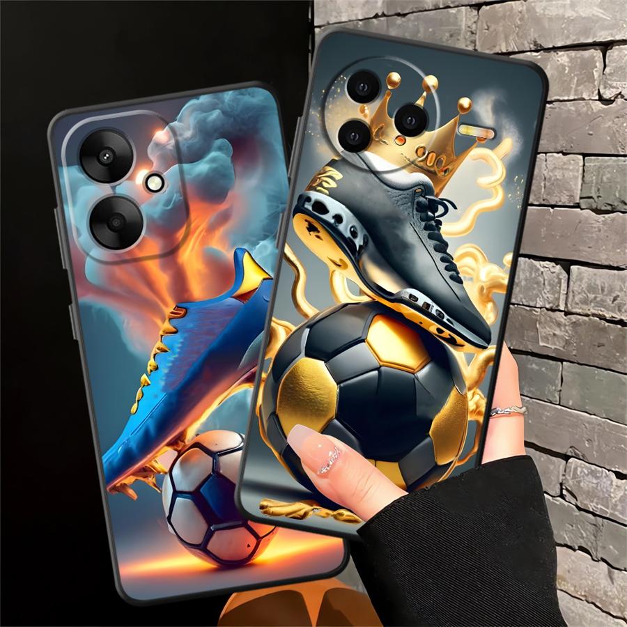 Funda Phone Cover Case for Xiaomi Mi 12X 12T Pro 11T 10T 14 13 Lite 12 11 Football Crown
