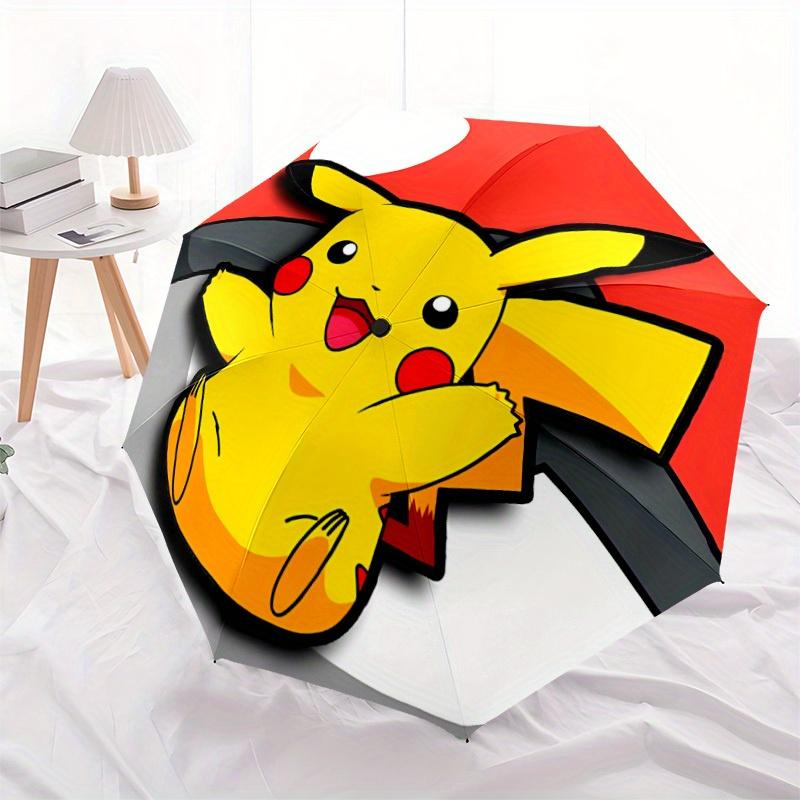 1 Stück Pokémon Winddichter Automatischer Winddichter Regenschirm, Leicht für Damen/Herren, Perfektes Weihnachtsgeschenk 0811240