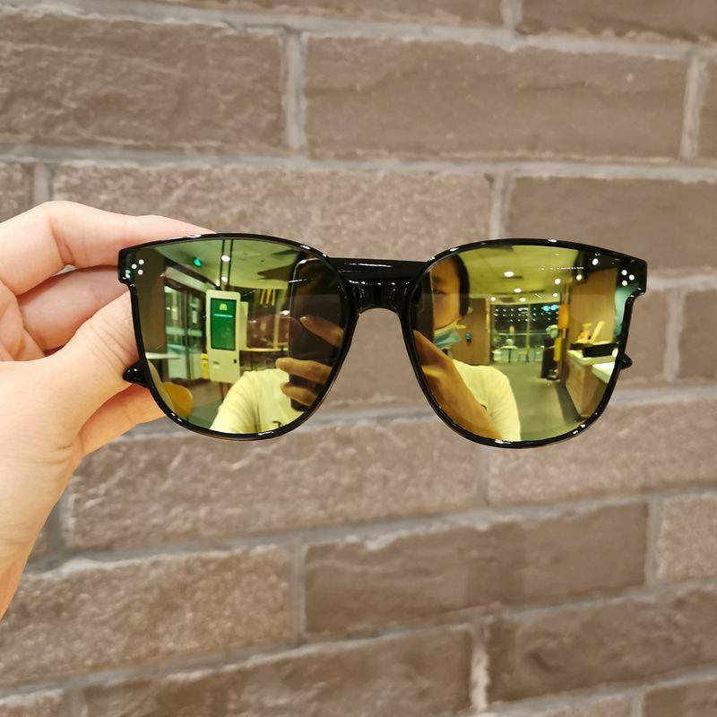 Children Cute Personality Shape Round Sun Glasses Girl Boy Shiny coating Double Color Vintage Sun Glasses UV Protection Eyewear