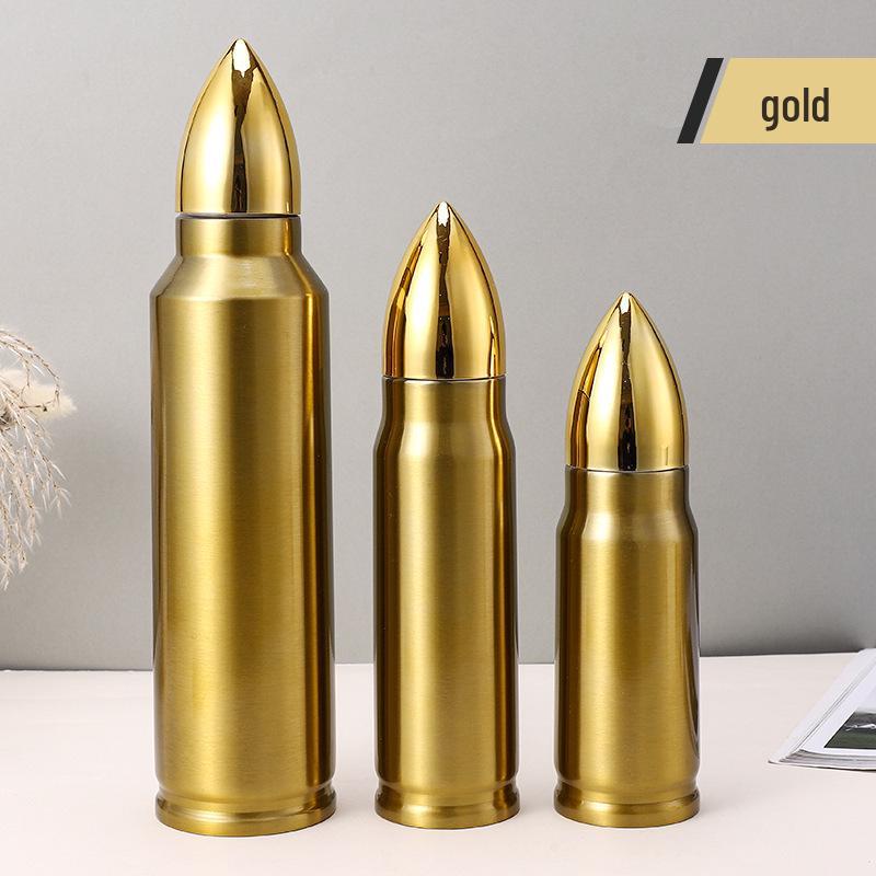 Cross-border E-commerce Bullet Stainless Steel Thermos Cup: Vacuum Water Bottle & Business Gift