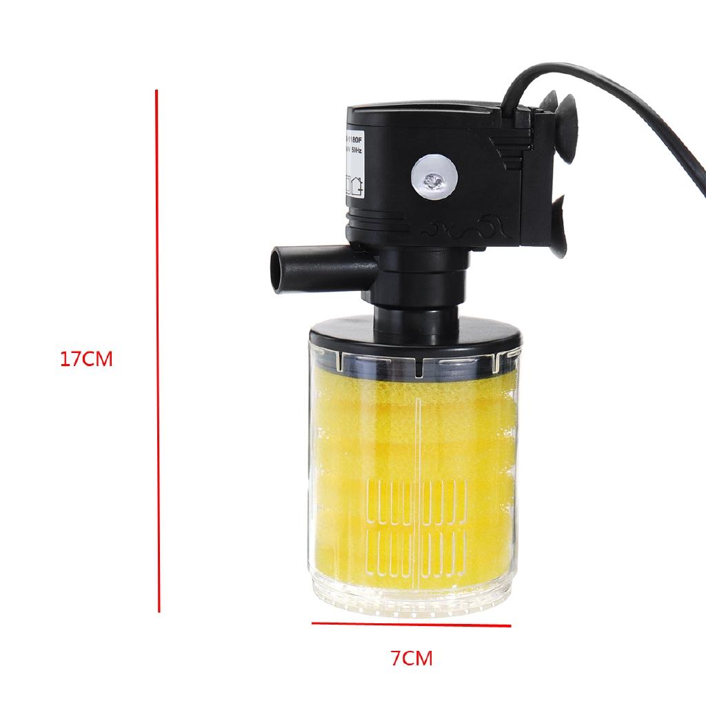 New Aquarium Internal Filter Aquarium Pump EU Plug Aquarium Filter Fish Tank Filter 3 In 1 For Aquarium Air Pump