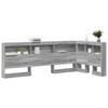Storage Headboard Gray Sonoma 90 cm Particleboard