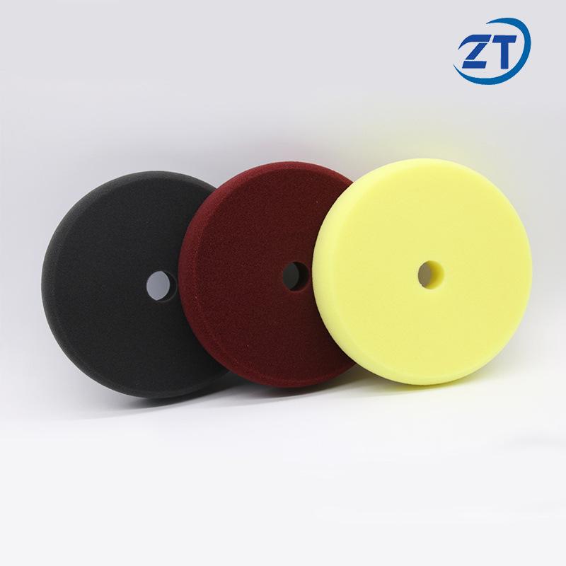 7" Selbstklebendes Auto Polier- und Wachspad-Set - Grob, Mittel, Fein Schwamm mit abgeschrägter Kante für Spiegelfinish