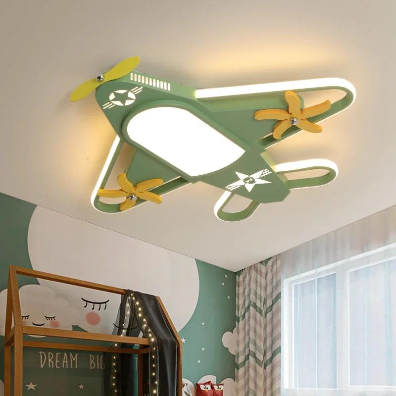 Lustră LED Modernă Lumini Cameră de Studiu Băieți Fete Lumini Bucătărie Dormitor Copii Decor Acasă Lampă de Plafon de Interior Avion Nor